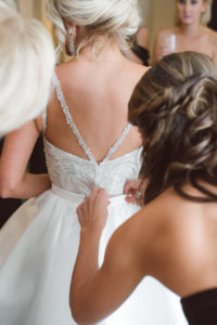Martina Liana Beaded Wedding Dress with Crossback Design