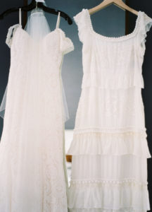 Simple, Boho Chic, Rustic BHDLN and Madeline Gardner Wedding Dresses on Hanger