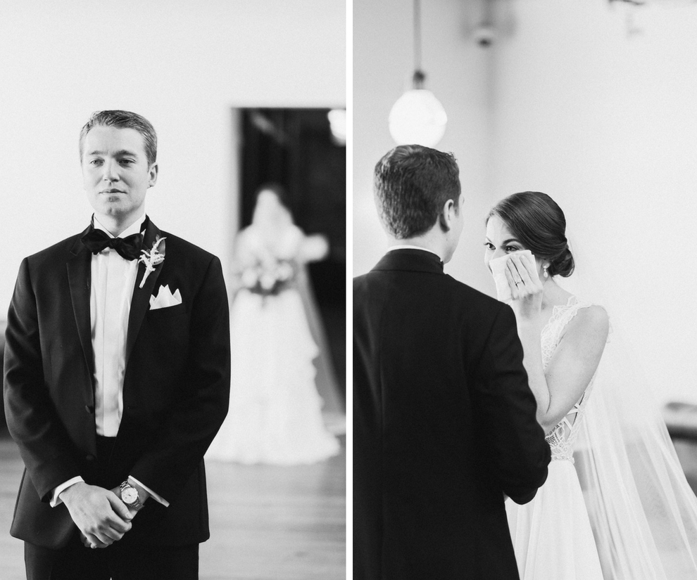 Indoor First Look Portrait | Tampa Bay Wedding Photographer Ailyn La Torre Photography
