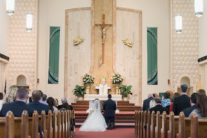 Wedding Ceremony Portrait in St Pete Beach Florida Wedding Ceremony Venue St John Vianney Catholic Church