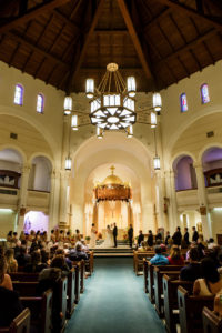 Indoor Wedding Indoor Ceremony Portrait at St. Petersburg Venue Saint Mary Our Lady of Grace Catholic Church