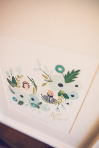 Custom Bride and Groom Illustration Painted Picture Guestbook | Tampa Bay Wedding Photographer Luxe Light Photography
