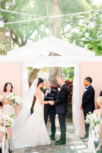 Outdoor Bride and Groom Wedding Ceremony Portrait | Tampa Bay Wedding Photographer Ailyn La Torre | Venue The Vinoy Renaissance St. Petersburg Resort & Golf Clubl