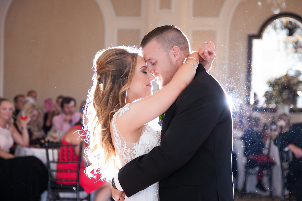 Intimate Bride and Groom First Dance Portrait | Sarasota Wedding Photographer Carrie Wildes Photography