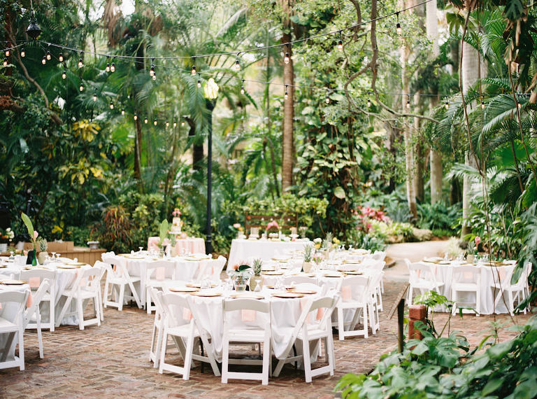 Tropical Pink Green And Gold Destination St Pete Wedding