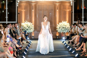 A-Line/Princess Lace Plunging Neckline Tank Top Strap Wedding Dress | Hair and Makeup Michele Renee the Studio | Marry Me Tampa Bay and Isabel O'Neil Bridal Fashion Runway Show 2018 | Tampa Wedding Photographer Lifelong Photography Studios