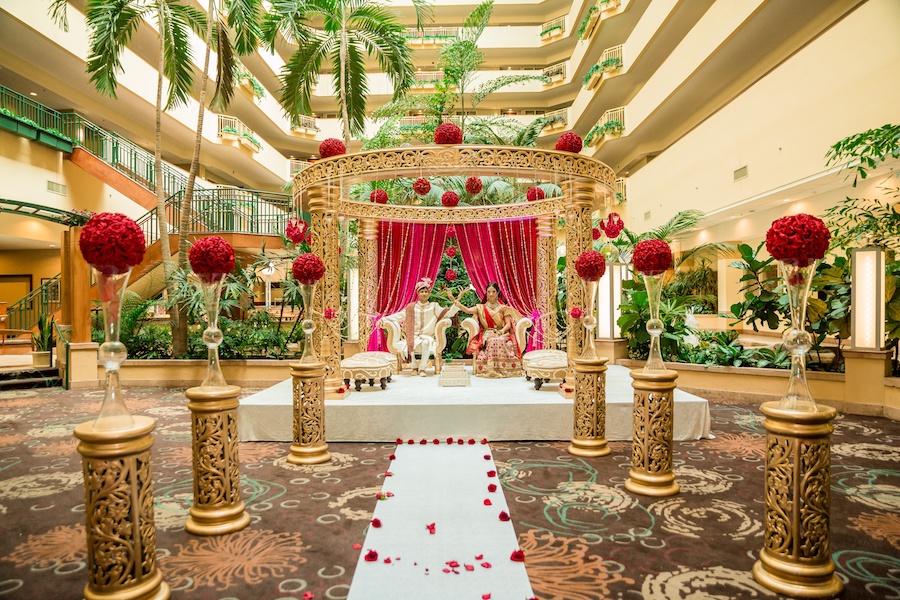 Large Indoor Tampa Bay Wedding Venue | Embassy Suites Tampa USF | Tampa Bay Indian Wedding Venue