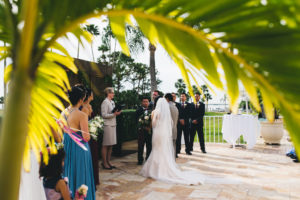 Outdoor Bride and Groom Wedding Ceremony Portrait | Venue Safety Harbor Resort and Spa