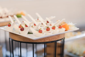 Plate of Hors d'Oeuvres/Appetizers on Spoons | St. Petersburg Photographer Lifelong Photography Studios | Before 5 Networking Event