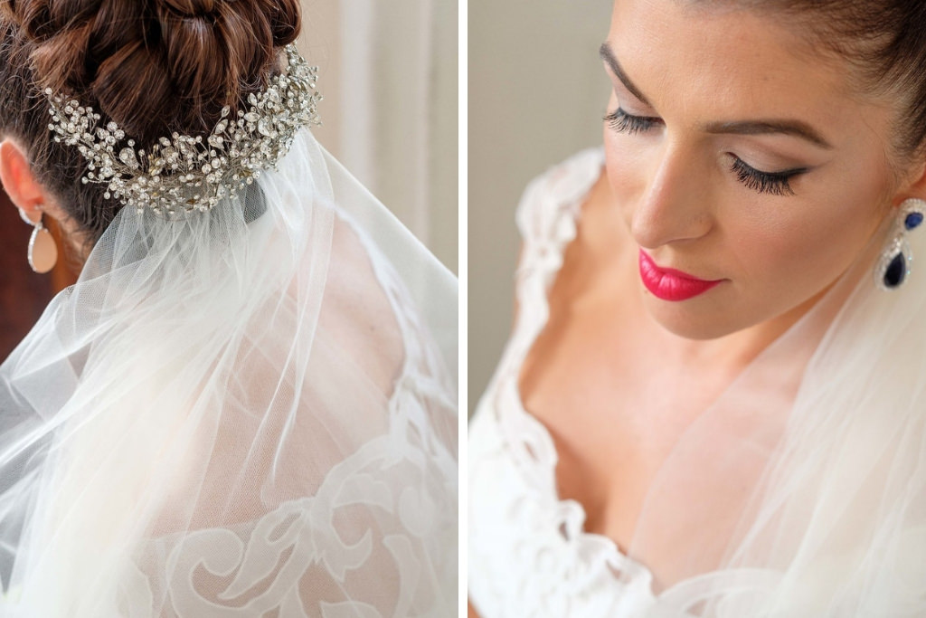 Bride Wedding Hair Updo and Makeup Portrait | St. Pete Wedding Photographer Marc Edwards Photographs