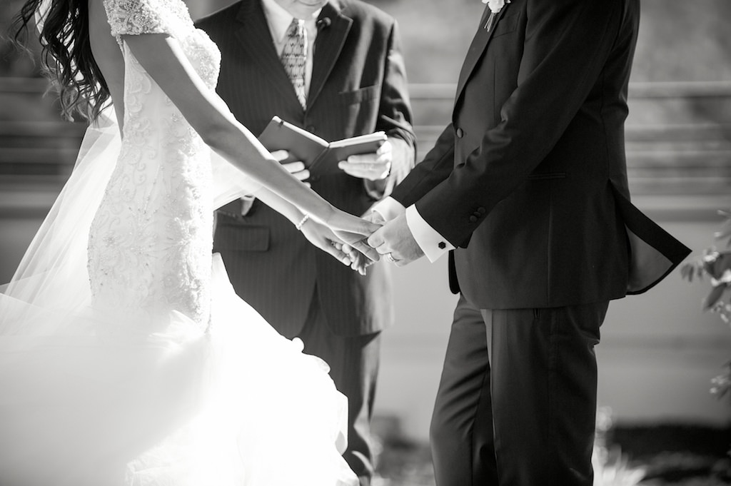 Bride and Groom Wedding Ceremony Portrait | Tampa Bay Wedding Photographer Andi Diamond Photography