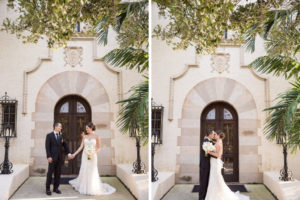 Florida Bride and Groom Outdoor Wedding Portrait | Tampa Bay Wedding Photographer Cat Pennenga Photography | Sarasota Wedding Venue Powel Crosley Estate