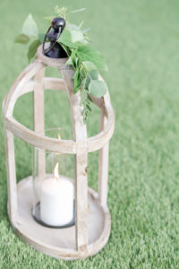 Nature Chic Inspired Wedding Ceremony Decor, White Wash Wooden Lantern with Candle and Greenery | Tampa Bay Wedding Photographer Lifelong Photography Studio | Wedding Planner Love Lee Lane