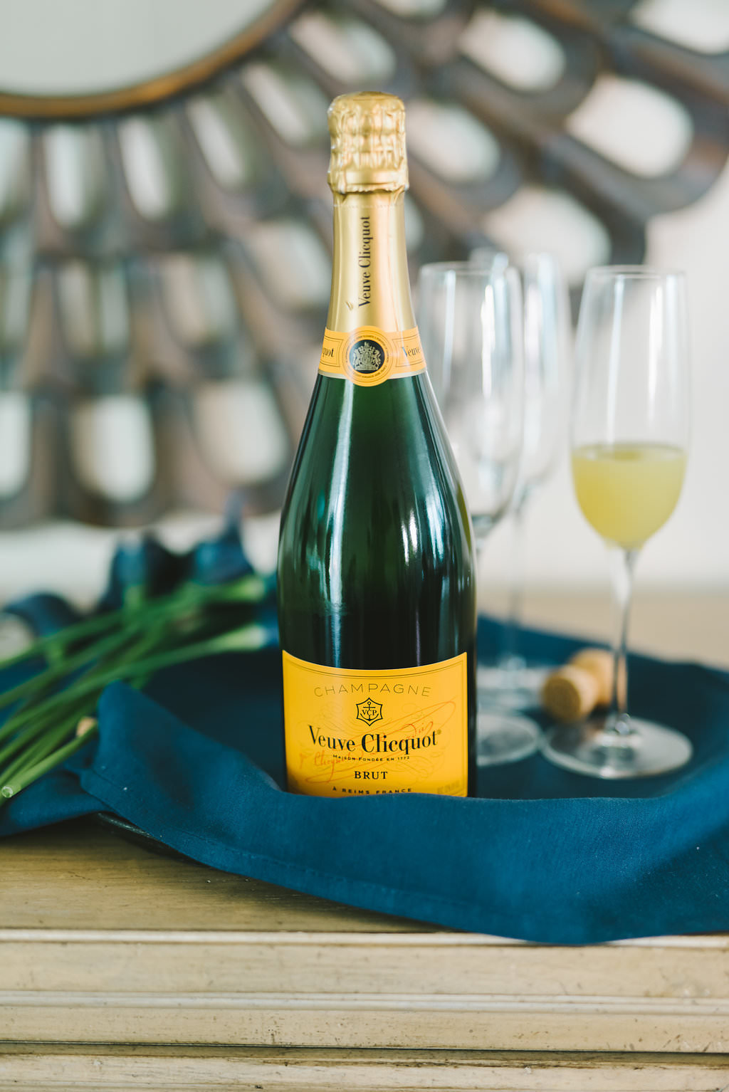 Veuve Clicquot Bottle of Champagne | Tampa Bay Wedding Photographer Kera Photography