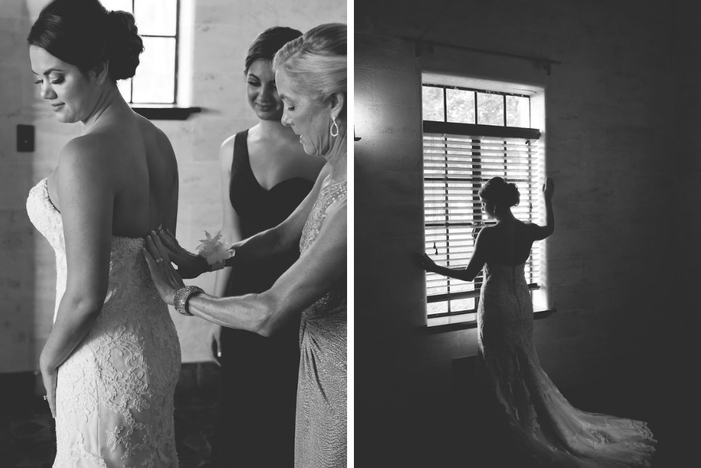 Florida Bride Getting Ready Wedding Portrait with Mom | Tampa Bay Wedding Photographer Cat Pennenga Photography