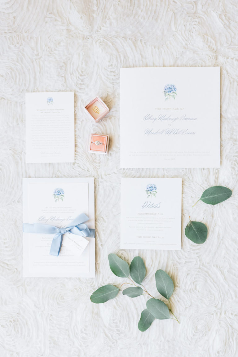 Romantic Dusty Blue And White Safety Harbor Wedding | Harborside Chapel ...