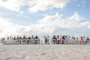 Florida Beachfront Wedding Ceremony Bride and Groom Portrait | Tampa Bay Wedding Photographer Lifelong Photography Studios | Clearwater Beach Hotel Wedding Venue Hilton Clearwater Beach