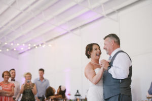 Florida Bride Dancing with Father during Wedding Reception | Tampa Bay Wedding Entertainment Graingertainment | Tampa Bay Wedding Hair and Makeup Destiny and Light Hair and Makeup