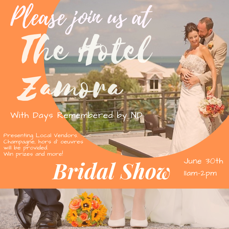 St. Pete Beach Wedding Venue Hotel Zamora Bridal Show, June 30, 2019