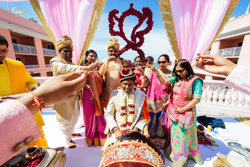Traditional Indian Hindu Wedding Ceremony Portrait