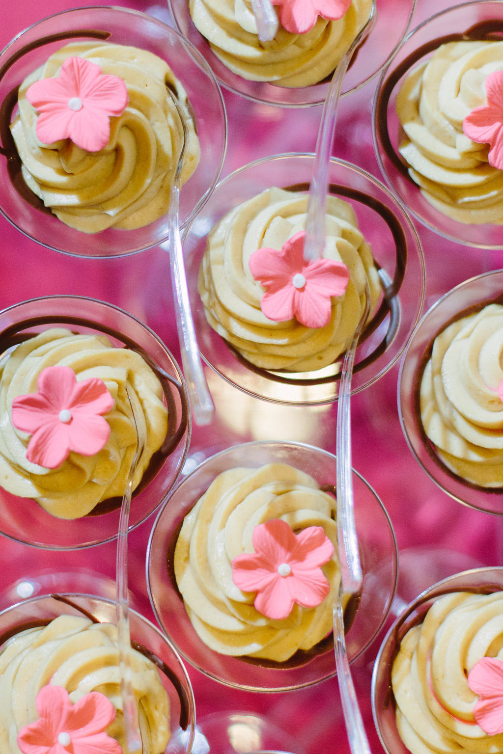 White and Pink Cupcake Wedding Desserts