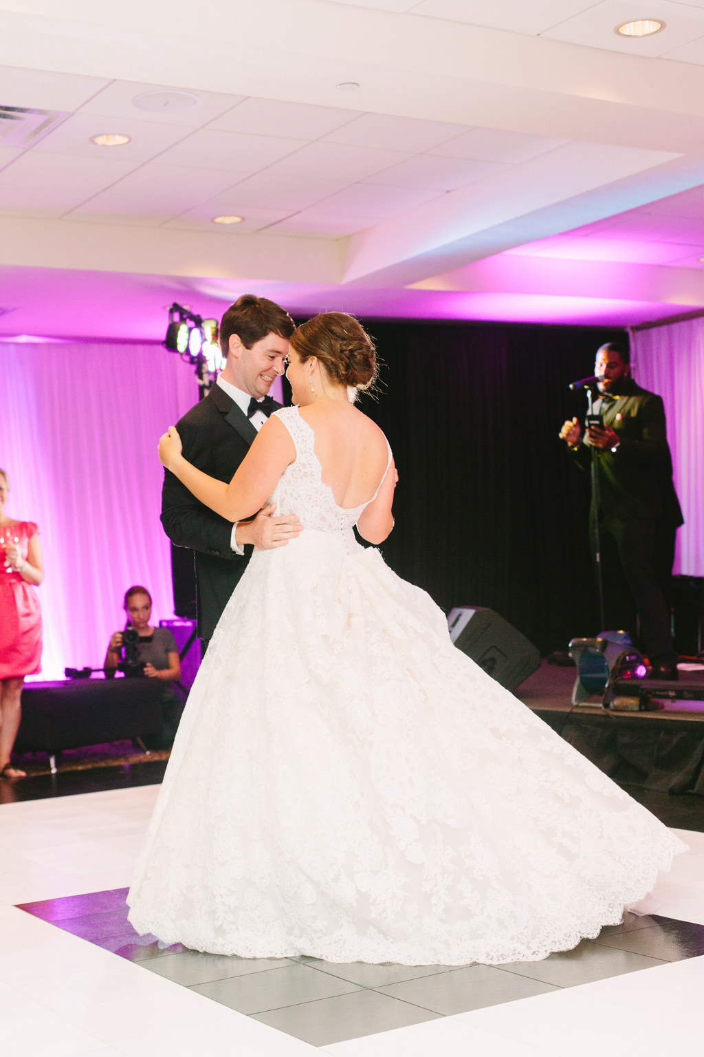Florida Bride and Groom Wedding Reception First Dance | Tampa Bay Wedding Venue Bellair Country Club
