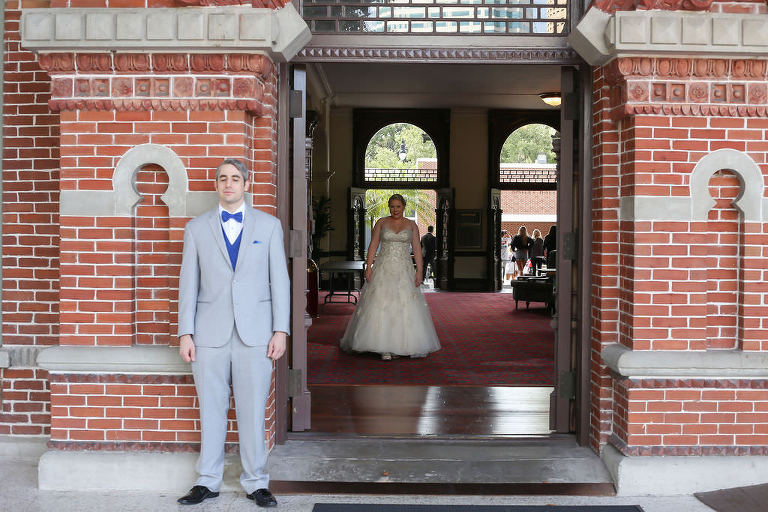 Elegant Blue And Gray South Tampa Wedding Centre Club