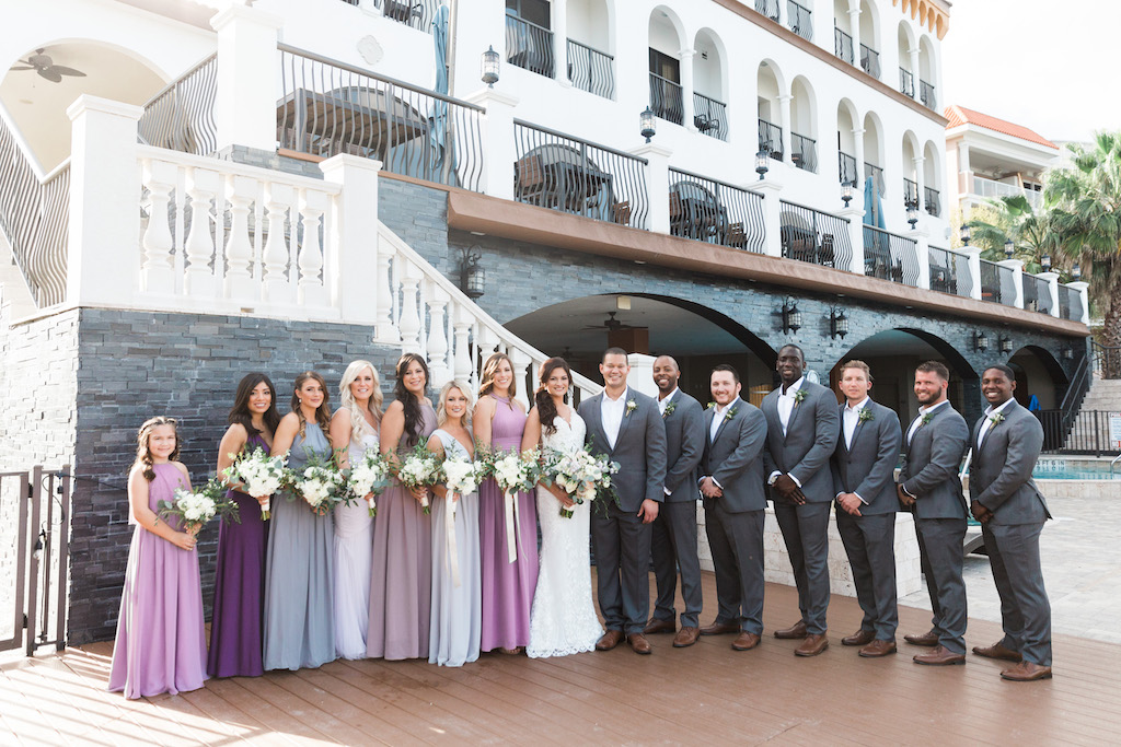 lavender grey bridesmaid