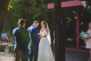 Florida Bride and Groom During Outdoor Wedding Ceremony | Downtown St. Pete Unique Wedding Venue NOVA 535