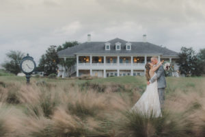 Florida Bride and Groom Intimate Wedding Portrait at Brooksville Golf Course Venue Southern Hills Plantation | Tampa Bay Bridal Shop Nikki’s Glitz and Glam Boutique