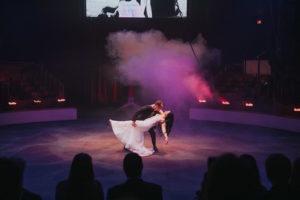 Florida Bride and Groom, Creative, Unique First Dance,Circus Sarasota under the Big Top
