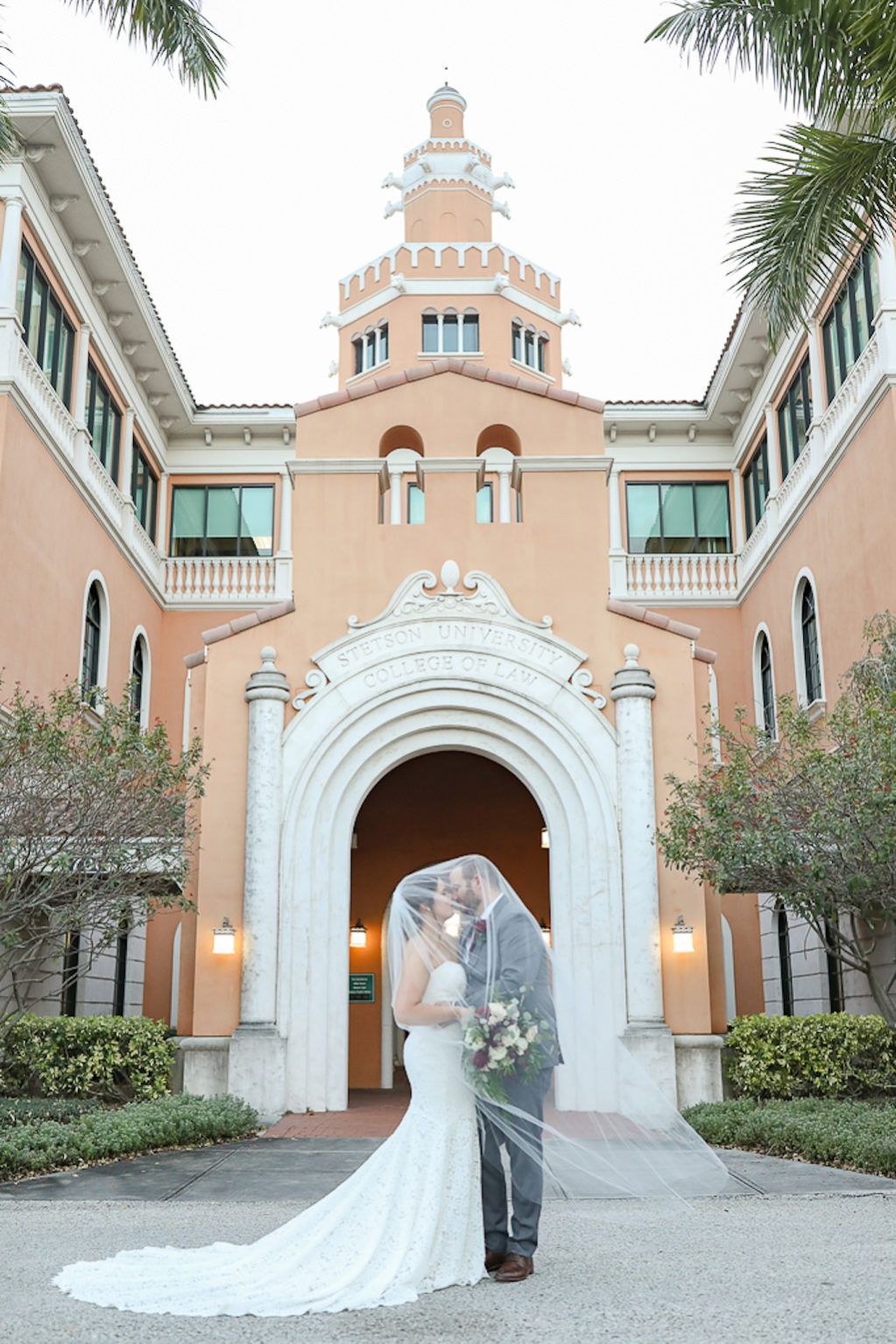 Romantic Burgundy And Blush Downtown Tampa Industrial Wedding 