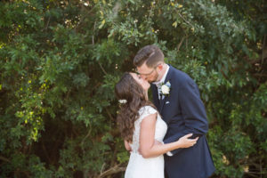 Palm Harbor Bride and Groom First Look Wedding Portrait | Tampa Bay Wedding Photographer Kristen Marie Photography