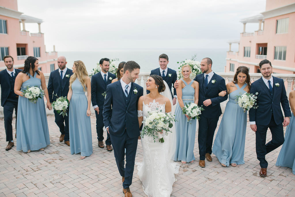 Dusty Blue Bridesmaids Dresses with Dark Grey Groomsmen Suits  Dusty blue  bridesmaid dresses, Light blue bridesmaid, Blue bridesmaids