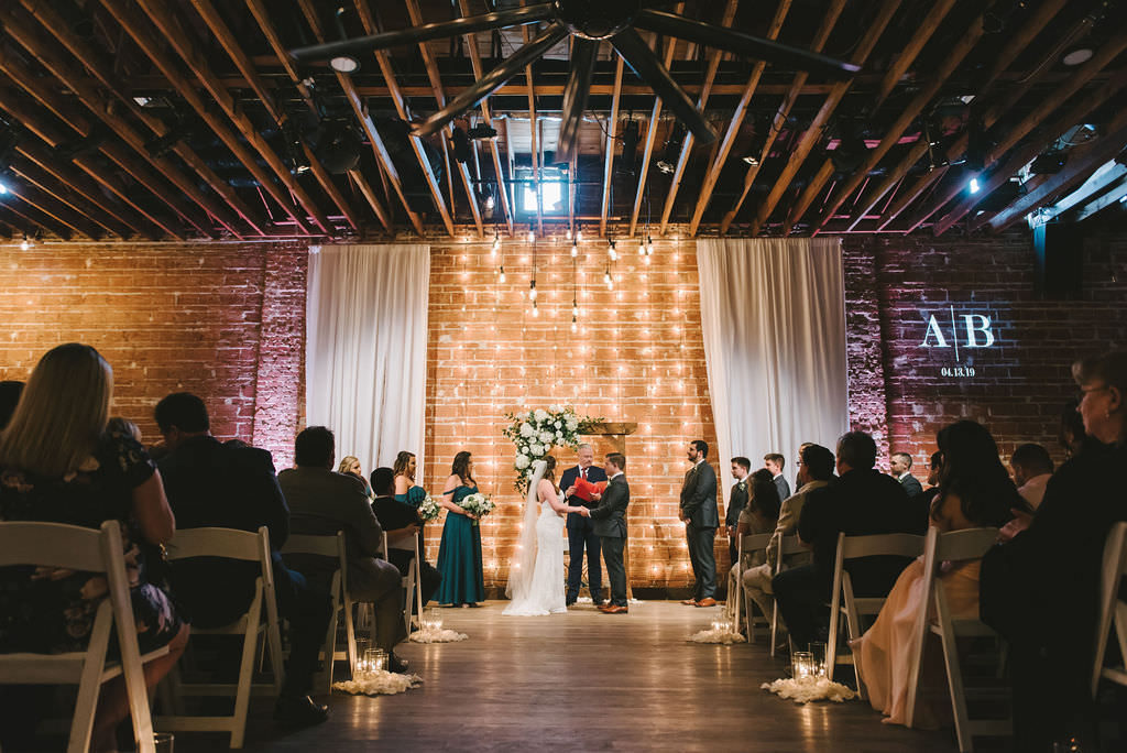 Romantic, Industrial Green Downtown St. Pete Wedding | NOVA 535