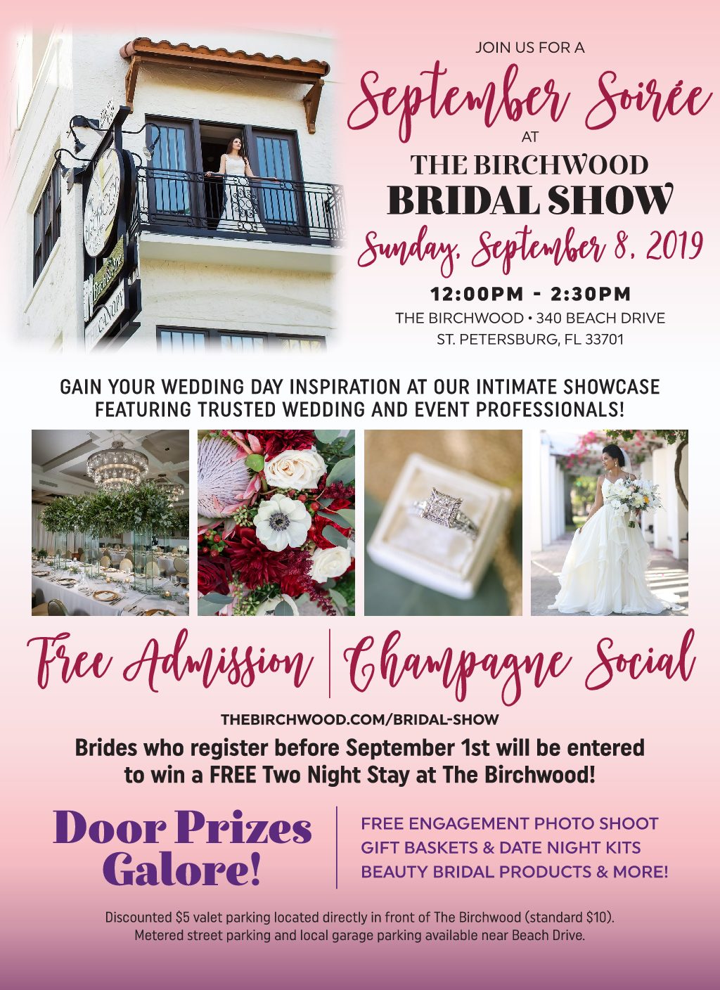 Downtown St. Pete Bridal Show 2019 at the The Birchwood