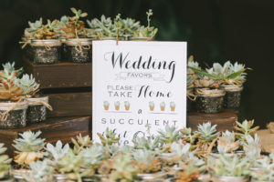 Modern, Rustic Nature Inspired Wedding Decor and Favors, Succulent Plants in Mason Jars | Tampa Bay Photographer Kera Photography