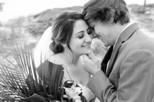 Intimate Florida Bride and Groom Beach Wedding Portrait | Tampa Bay Wedding Photographer Lifelong Photography Studios