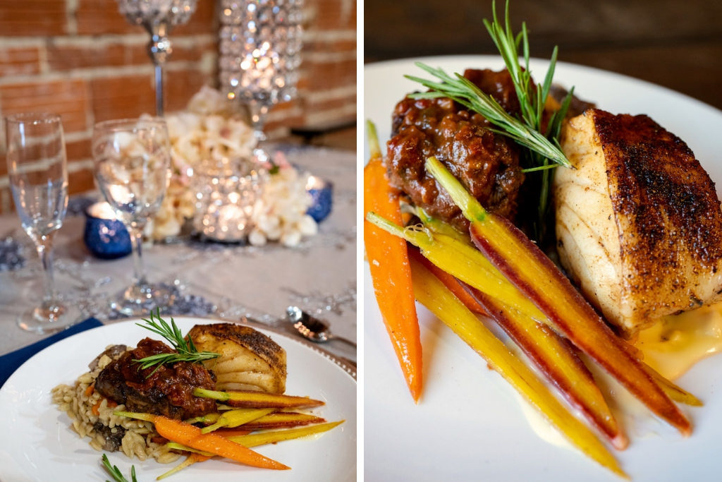 Wedding Menu Surf and Turf | Best Tampa Bay Wedding Caterer Catering by the Family | Grind & Press Photography