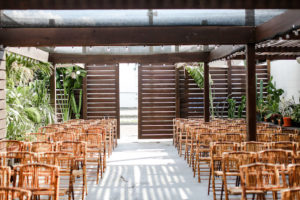 Industrial Boho Chic Wedding Ceremony Decor Bamboo Wooden Chairs | Unique Tampa Wedding Ceremony Venue Fancy Free Nursery | Tampa Bay Wedding Photographer Lifelong Photography Studio | Wedding Planner Special Moments Event Planning | Wedding Chair Rentals Gabro Event Services