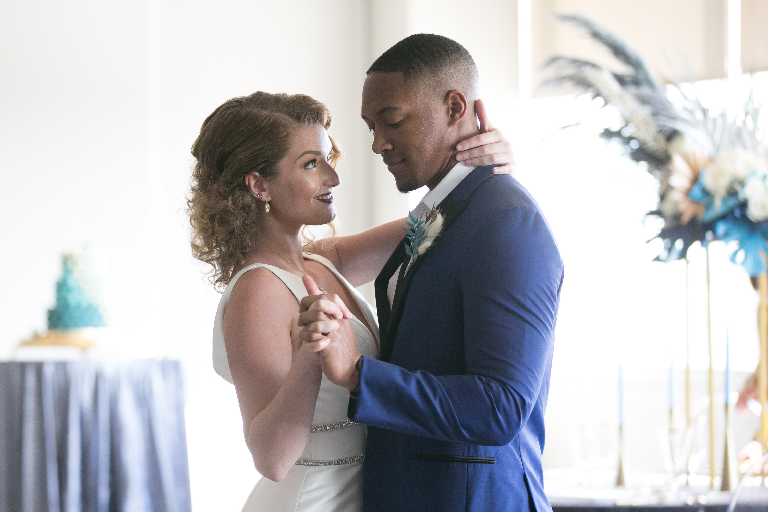 Romantic Bride and Groom Dancing Wedding Portrait | Tampa Wedding Photographer Carrie Wildes Photography | Wedding Hair and Makeup Michele Renee the Studio | Wedding Attire Truly Forever Bridal