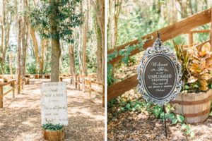 Whimsical, Garden Rustic Inspired Wedding Details and Ceremony Decor, Wooden Choose A Seat Not a Side Sign, Antique Welcome Sign, Unplugged Ceremony | Plant City Outdoor Wedding Venue Florida Rustic Barn Weddings