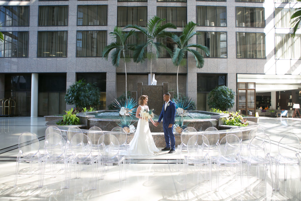 Whimsical Art Deco Meets Tropical Wedding Inspiration | Centre Club