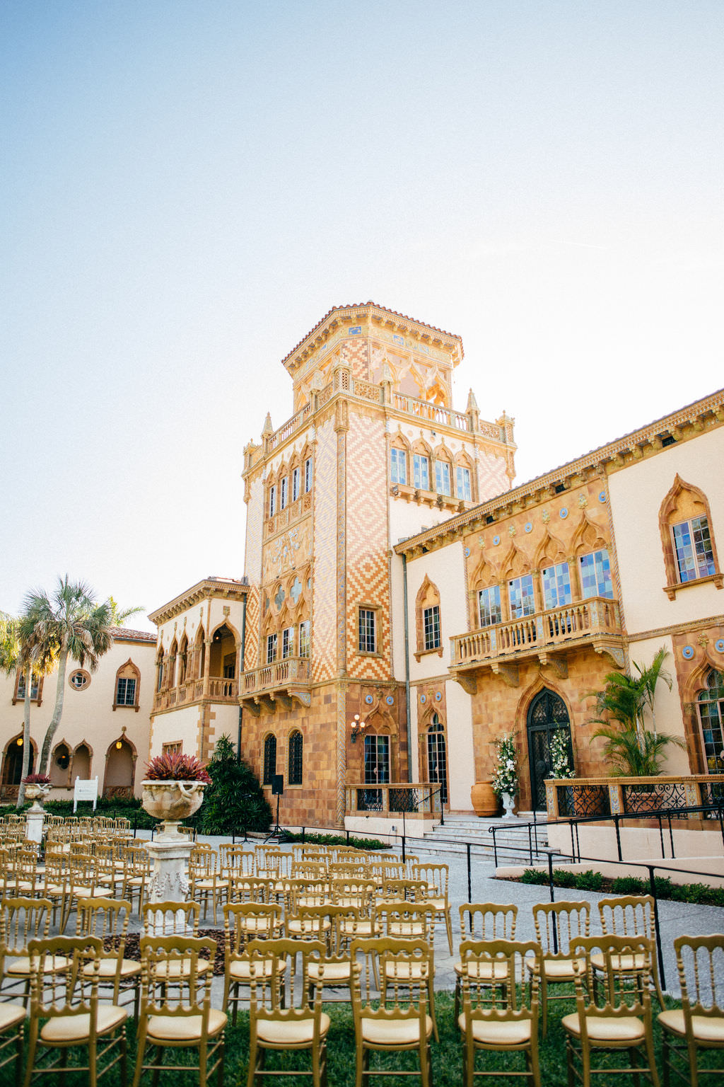 Sarasota Wedding Ceremony | Historic Sarasota Waterfront Wedding Ceremony at Venue Ca d’Zan at The Ringling Museum | Tampa Bay Wedding Planner NK Productions