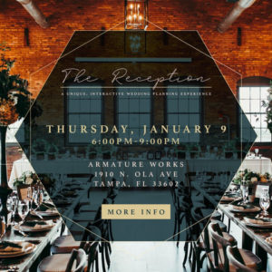 Armature Works The Reception Bridal Show | January 2020 Tampa Bay Wedding Planning Event