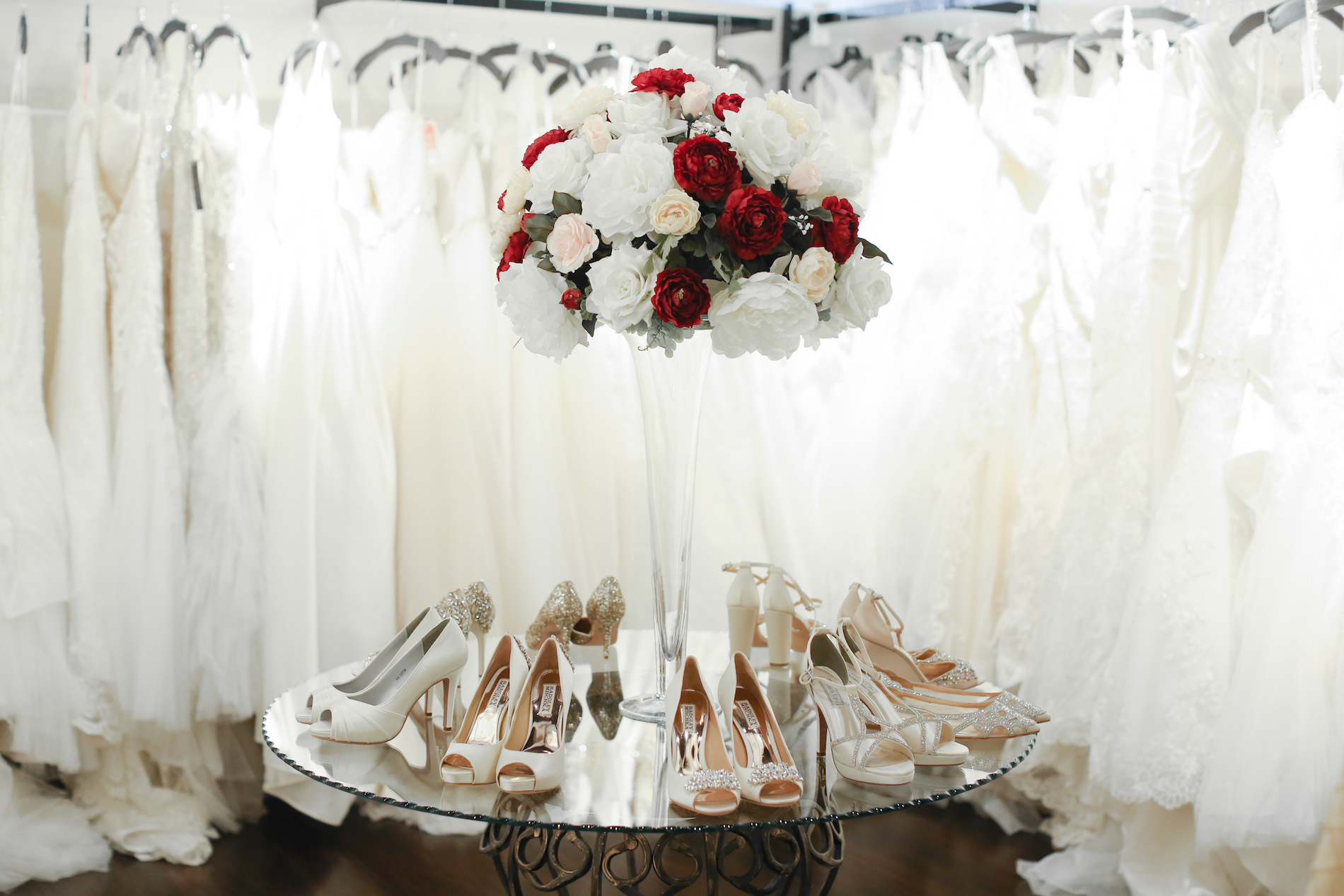 Nikki's Glitz and Glam Bridal Boutique | Palm Harbor Wedding Dress Store | Badgley Mischka Wedding Shoes