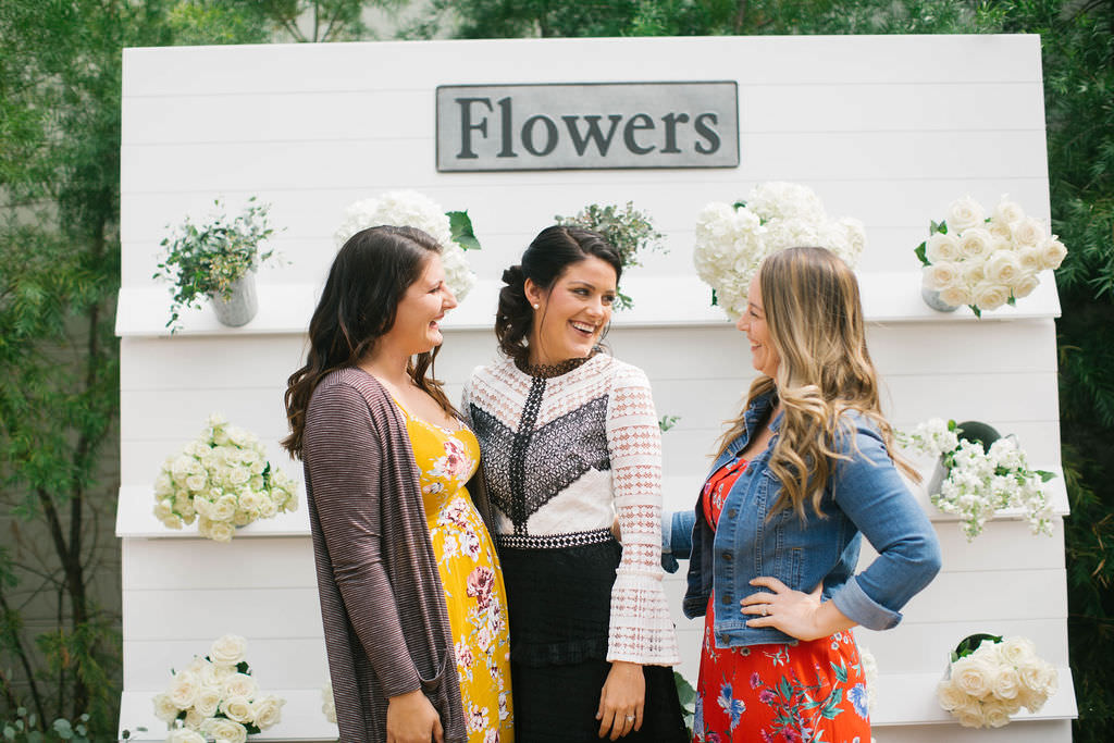 Magnolia Market Southern Inspired Tampa Bridal Shower | Joanna Gaines Inspired Bridal Shower | Create Your Own Bouquet with Eucalyptus and White Florals | Tampa Wedding Florist Bruce Wayne Florals | Tampa Wedding and Party Planner Parties A'La Carte