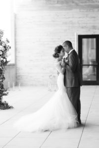 Bride and Groom South Tampa First Dance Wedding Portrait | Hyde House South Tampa Wedding Venue | Isabel O'Neil Bridal Collection Couture Wedding Dress Boutique