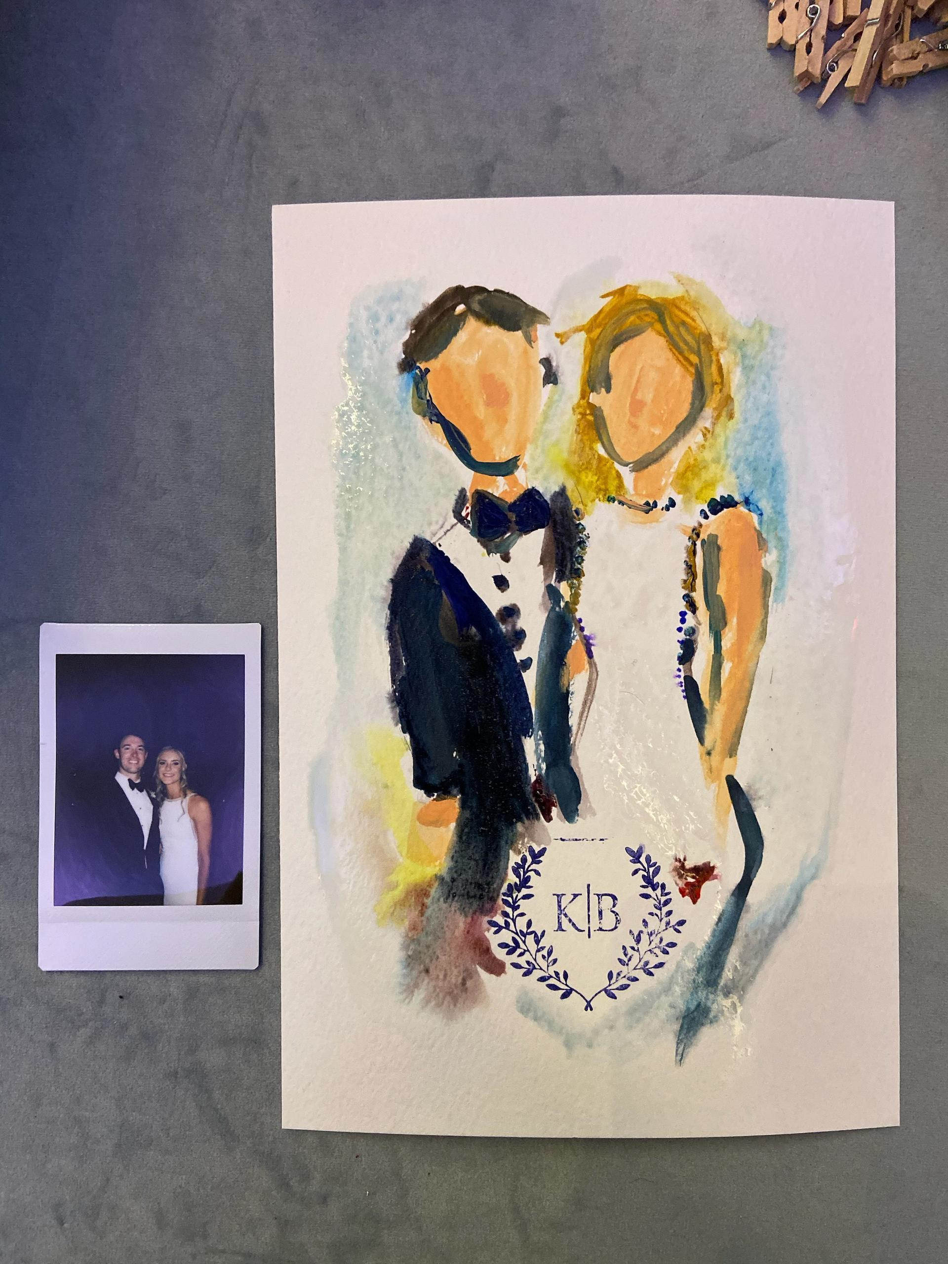 Live Wedding Painter Polaroid | Tampa Bay Breezin' Entertainment