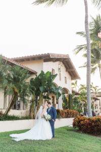 Destination Florida Bride and Groom Lawn Wedding Portrait | Sarasota Wedding Venue The Resort at Longboat Key Club
